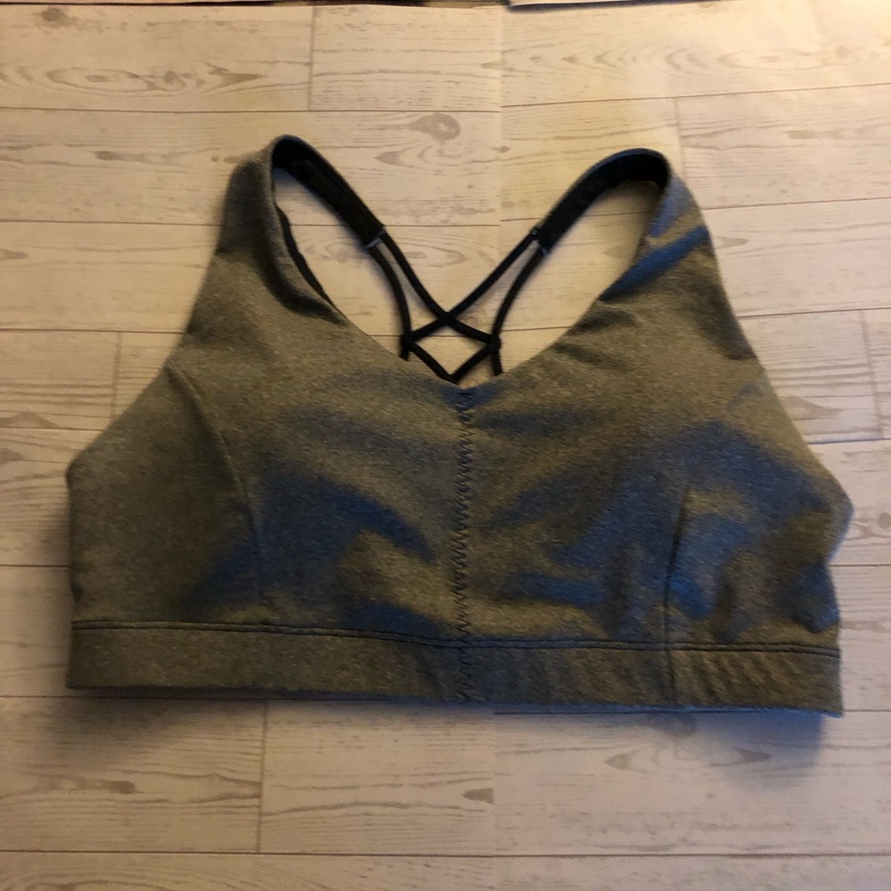 Gray Sports Bra